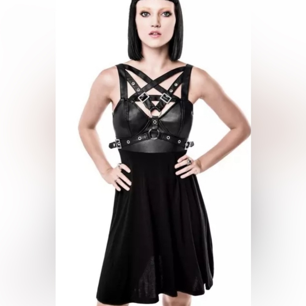 Rare Killstar Enchanted 4-Play Dress Gothic Bondage Harness Witchy Dress